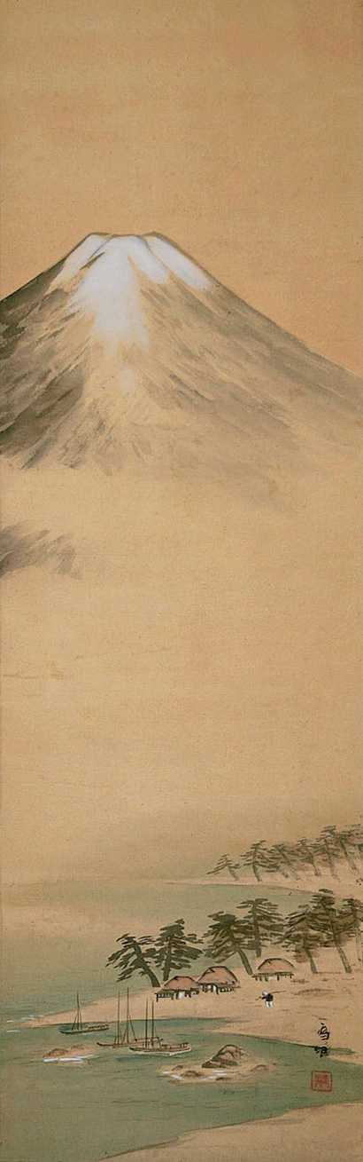 雪乡（日本画） 山水 立轴